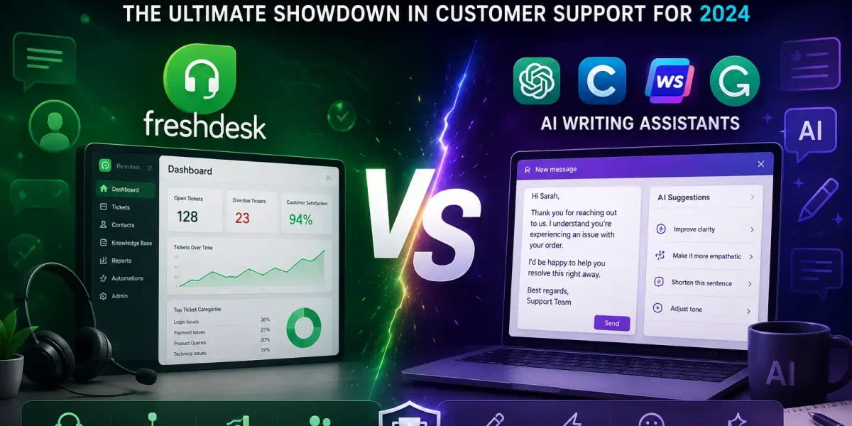Freshdesk vs. AI Writing Assistants: The Ultimate Showdown in Customer Support for 2024