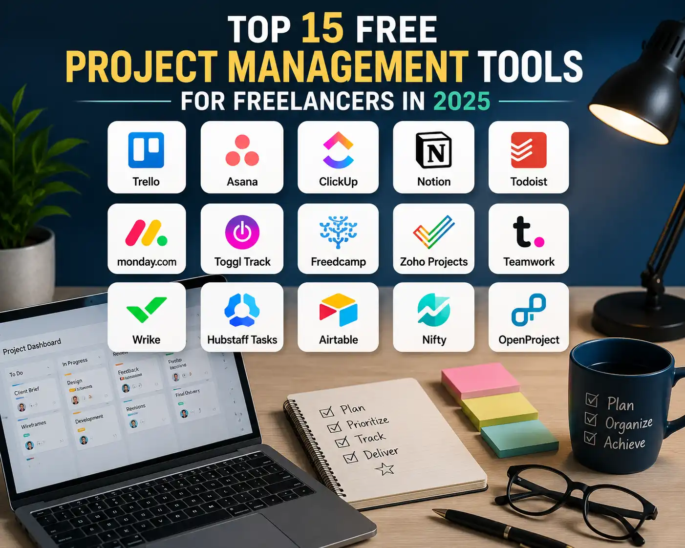 Top 15 Free Project Management Tools for Freelancers in 2025