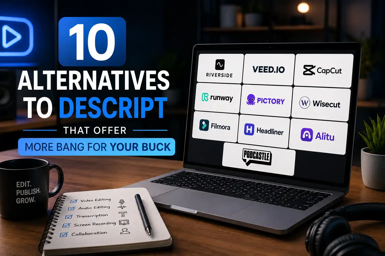 10 Alternatives to Descript That Offer More Bang for Your Buck