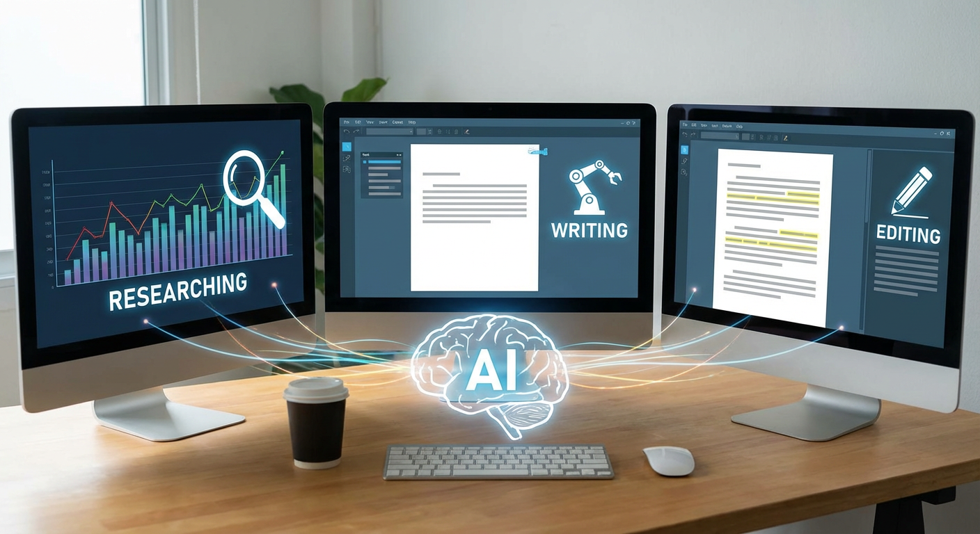 AI automating content creation tasks