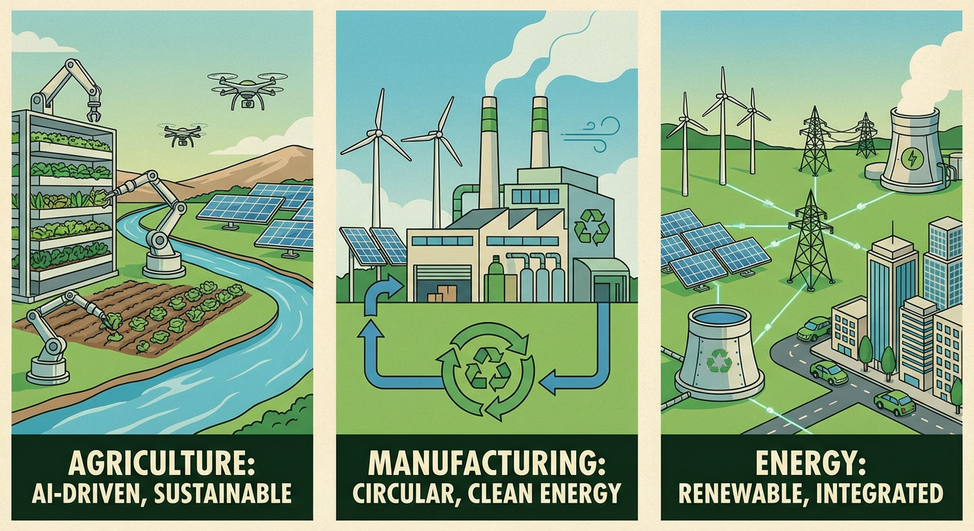 Impact on Industries like Agriculture, Manufacturing, and Energy