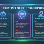 AI for Customer Support: Chatbots vs. Voice AI vs. Human Support — Pros & Cons (2026)
