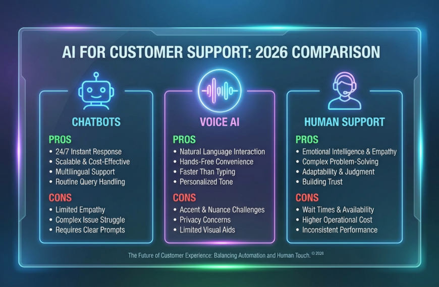 AI for Customer Support: Chatbots vs. Voice AI&hellip;