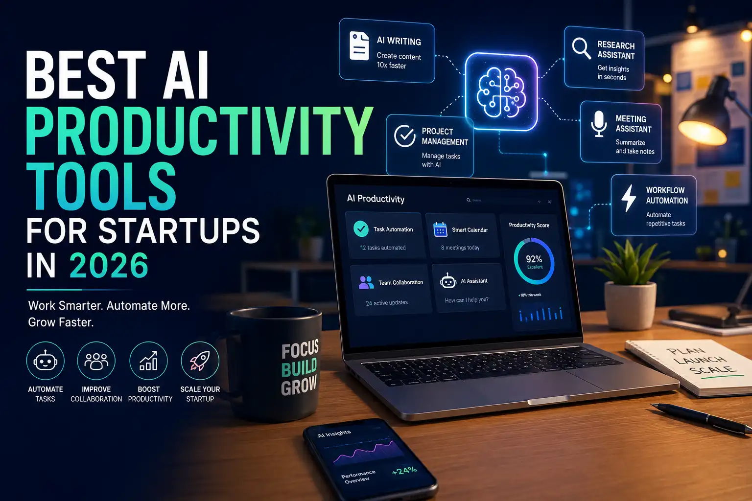 Best AI Productivity Tools for Startups in 2026
