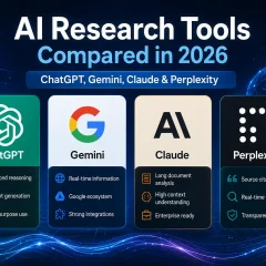 Top AI Research Tools of 2026 Compared: ChatGPT, Gemini, Perplexity & Claude